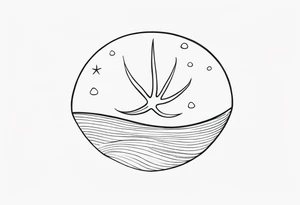Dainty and delicate Shell/starfish wrist tattoo tattoo idea