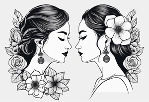 Tww Matching tatoo mother and daughter
Mother was born on 1976, daughter in 2000
They like Flowers, aestic things, beautiful things
Tatoo minimalist forearm tattoo idea