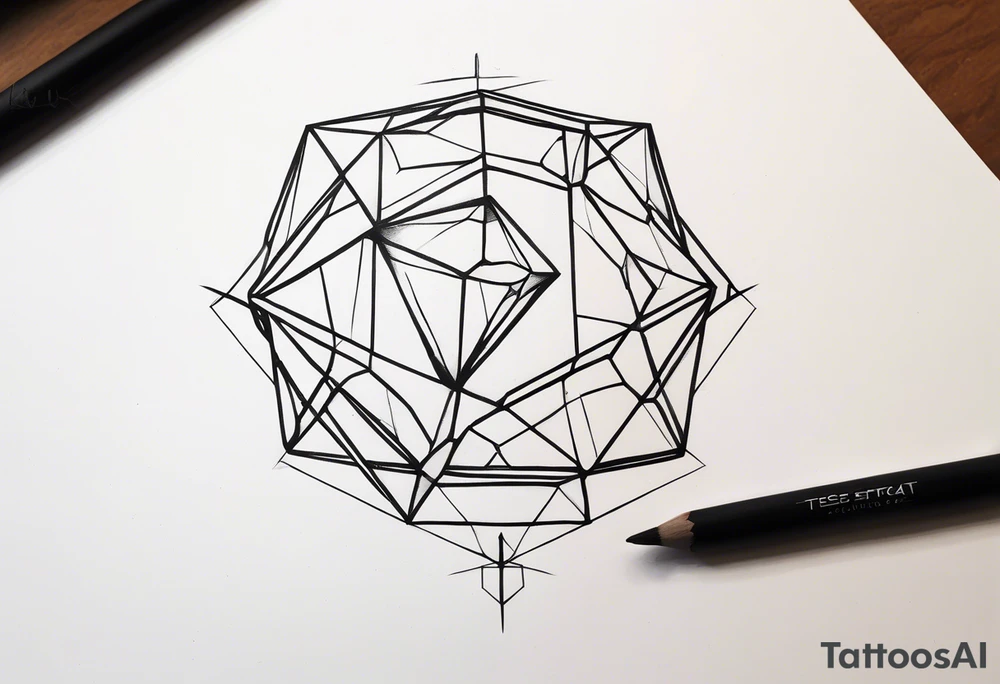 Tesseract tattoo idea