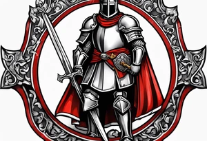 cross of st george on shield crusades tattoo idea