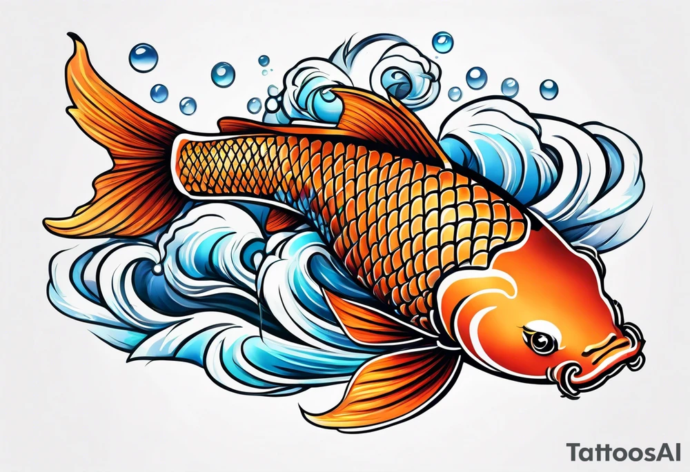 Koi fish tattoo idea