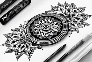 Mandala full arm tattoo idea