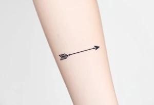 Thin arrow tattoo idea