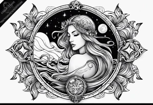 Aquarius zodiac tattoo idea