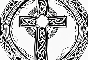 Celtic cross tattoo idea