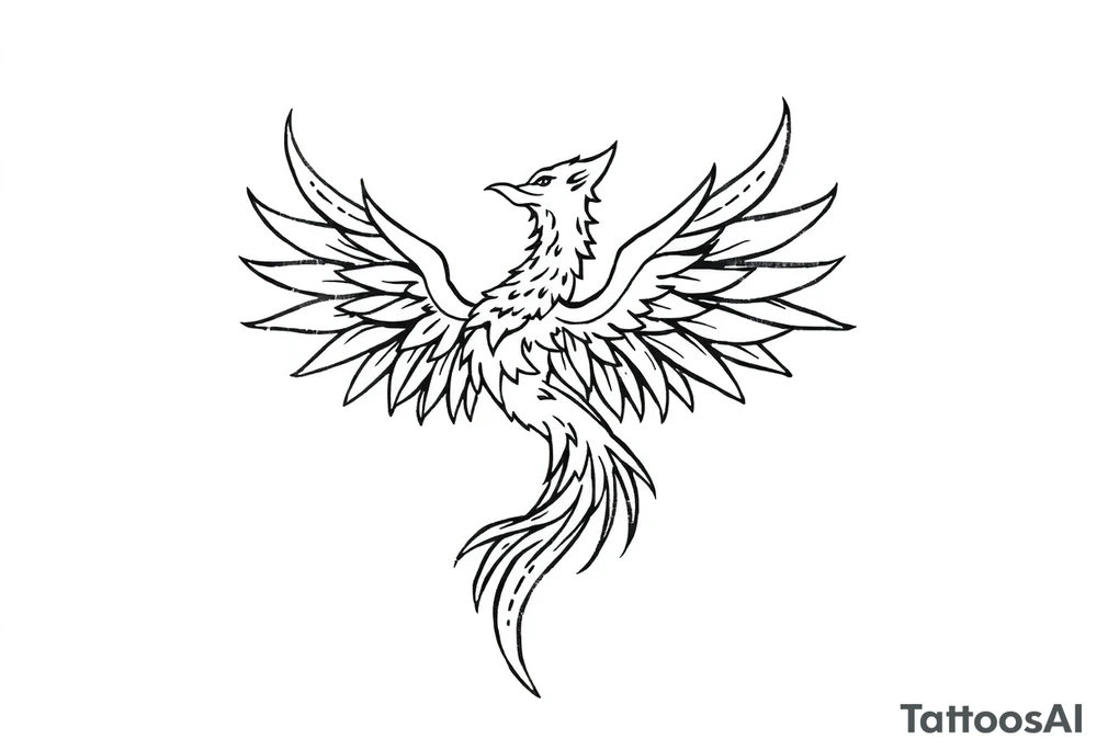 Phoenix rising tattoo idea