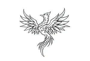 Phoenix rising tattoo idea