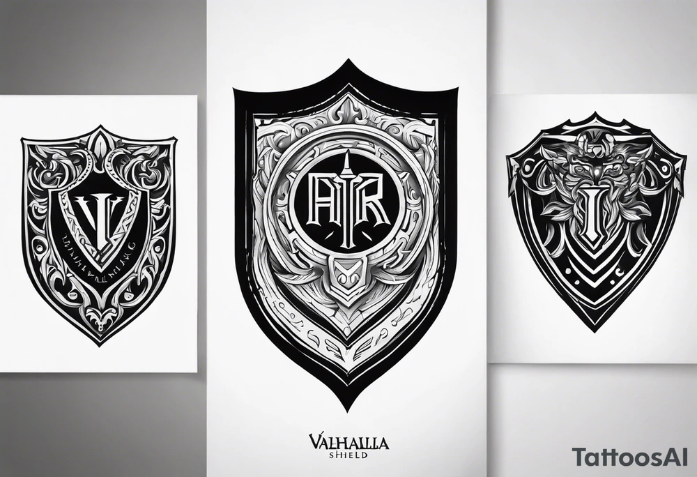 Valhalla shield tattoo idea