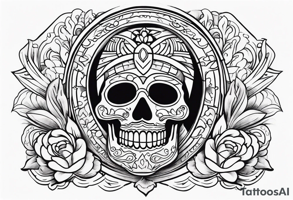 Mexico heritage in a sleeve format tattoo idea