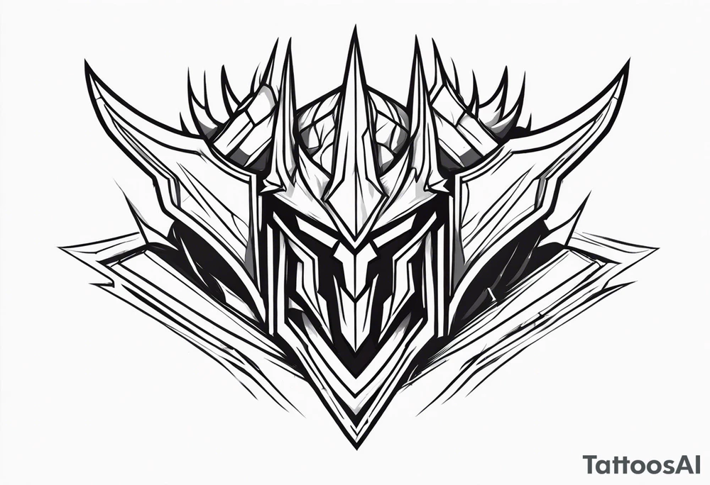 Mordekaiser from league of legends upper arm tattoo tattoo idea