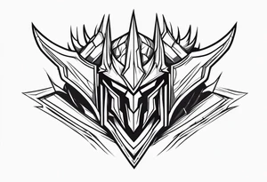 Mordekaiser from league of legends upper arm tattoo tattoo idea