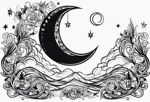 Crescent moon,freedom, peace, atheist tattoo idea