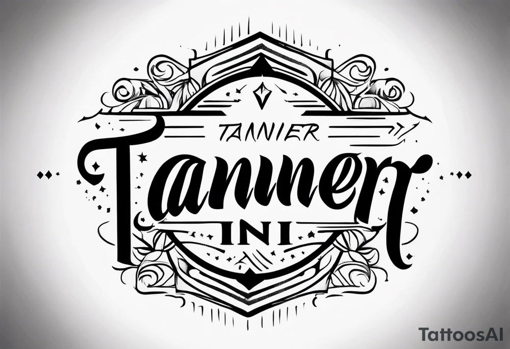 Tattoo that says tanner in script writing without a background tattoo idea Tattoo that says tanner in script writing without a background tattoo idea