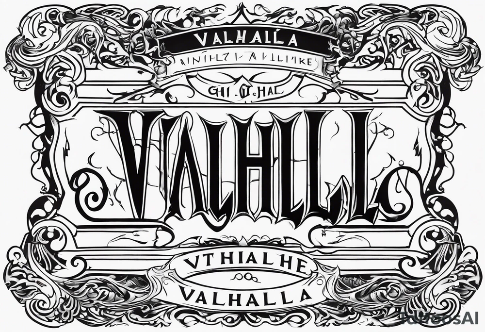 Valhalla fire tattoo idea