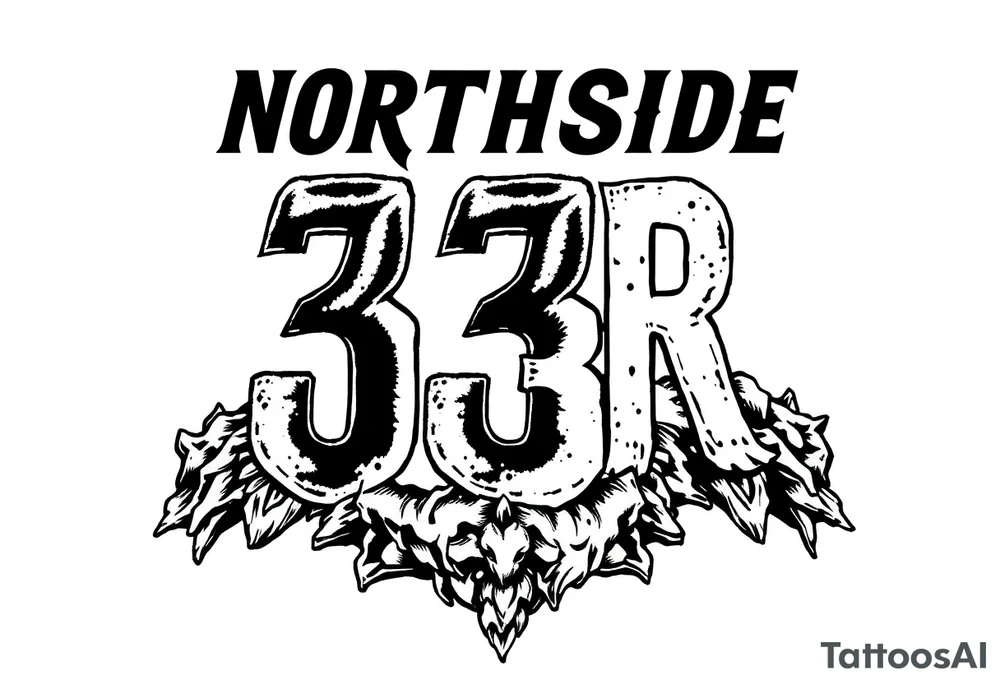 “NORTHSIDE” “33RD” tattoo idea