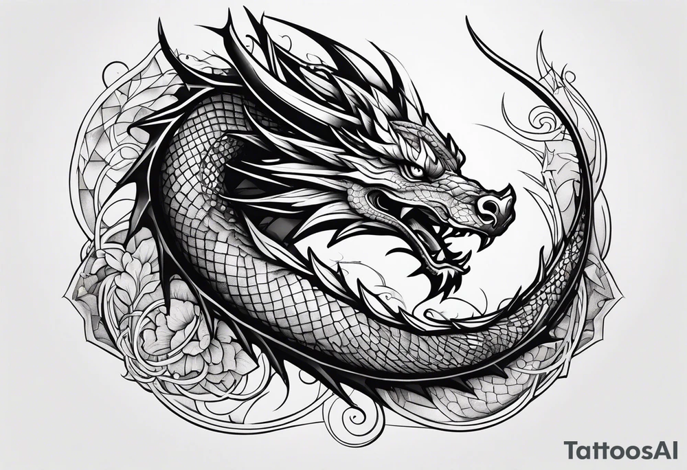 Dragon arm tattoo tattoo idea