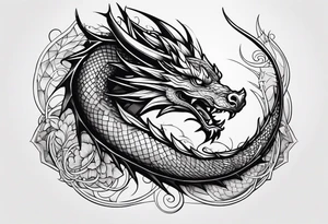 Dragon arm tattoo tattoo idea