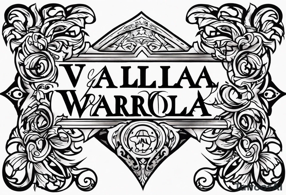 Wounded warrior valhalla tattoo idea
