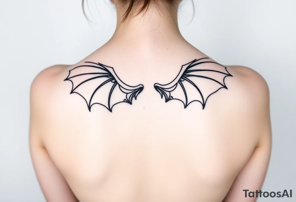 Dragon wings tattoo idea