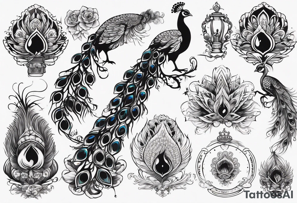 peacock tattoo idea