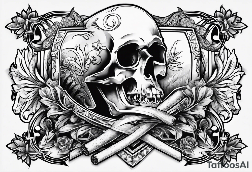 cigarette tattoo idea