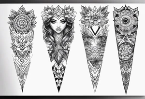 Thigh tattoo for female tattoo idea