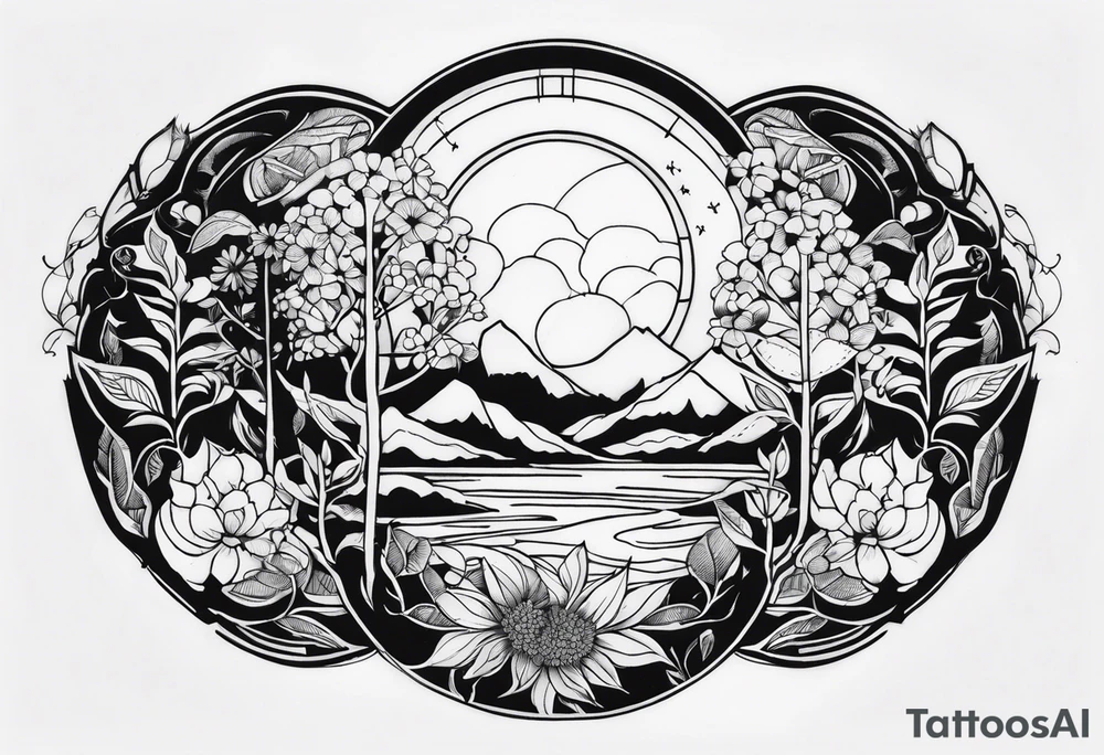 Nature item tattoo idea