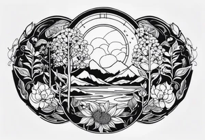 Nature item tattoo idea