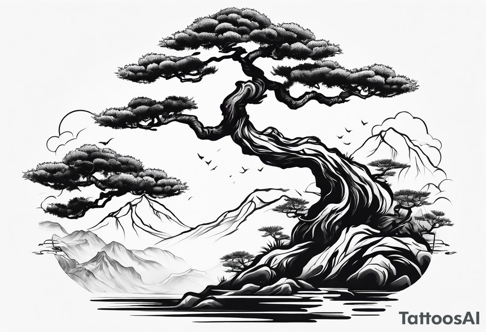 bonsai tattoo idea