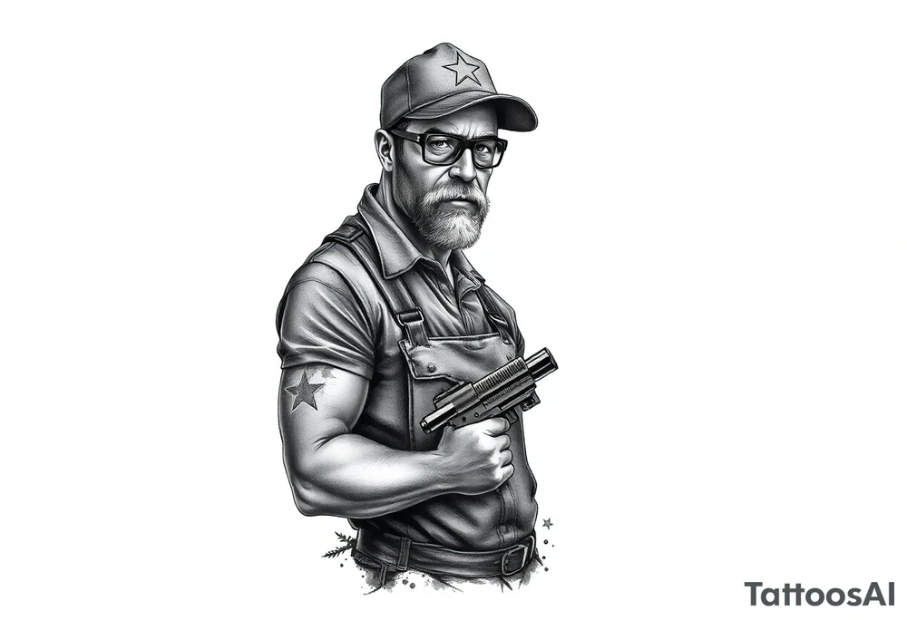 Masculin, country, mountains, wildlife, nature, racing , father of 4,
blue collar,  American flag,welder tattoo idea