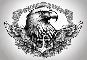 Eagle goble and anchor tattoo idea
