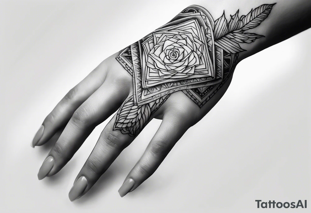 HOPE finger hand tattoo idea