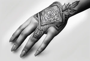 HOPE finger hand tattoo idea