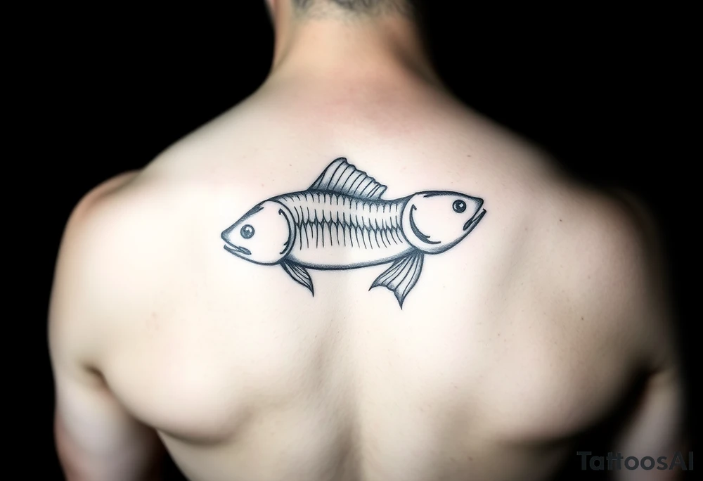 Pisces zodiac tattoo idea