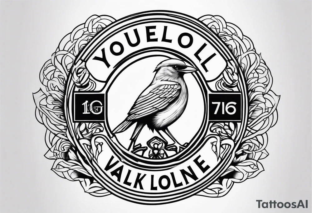 Liverpool youll never walk alone bird tattoo idea