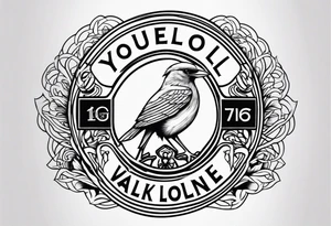 Liverpool youll never walk alone bird tattoo idea