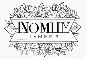 family names tattoo idea