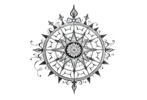 Sundial on the ground tattoo idea