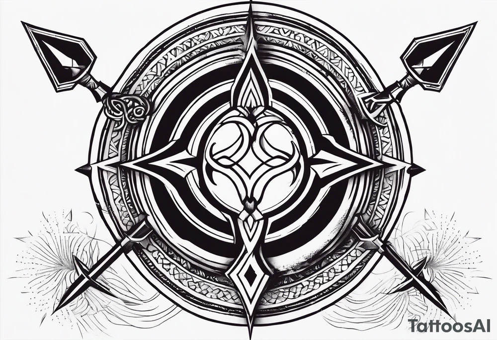 The trident (trishul) of Shive with the om symbol below it tattoo idea
