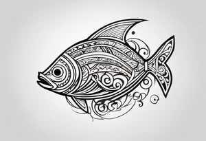 Polynesian fish hook tattoo tattoo idea