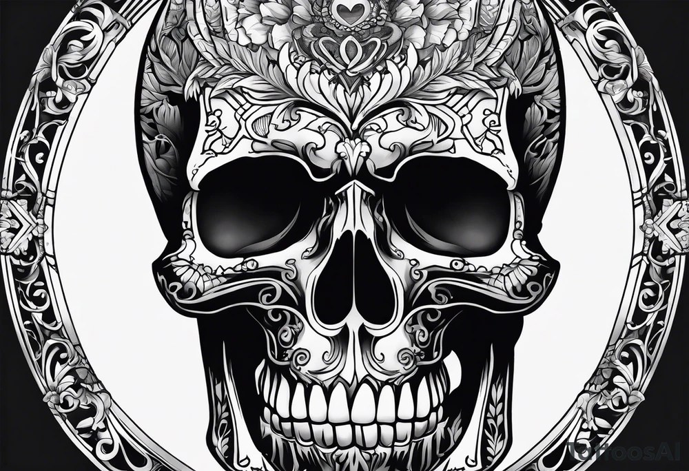 Skeleton hand tattoo idea