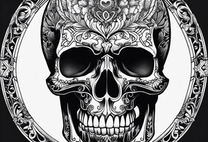 Skeleton hand tattoo idea