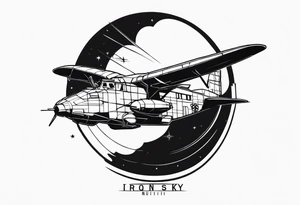 Small, inspired by the song Iron sky by paolo nutini tattoo idea