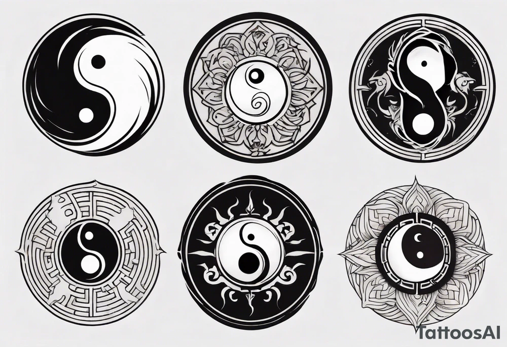 yin yang tattoo idea