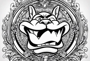 The looney tunes character taz tattoo idea