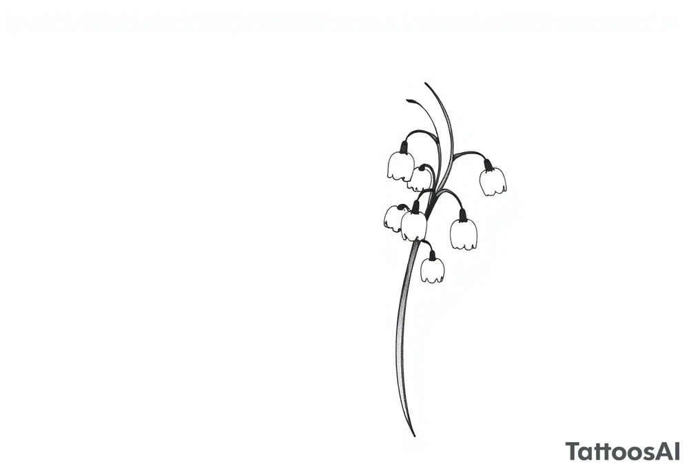 Lily of the valley tattoo idea