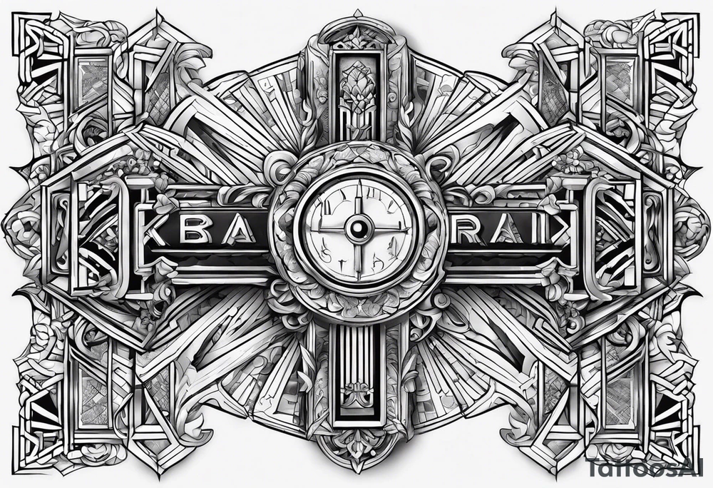 A tattoo to draw on my right arm with a mix with the cross of Jesus and with some things symbolizing my wife, my daughter, my 2 dogs, some musical elements about keyboards and pianos too and some elements that remember Brazil and the USA tattoo idea