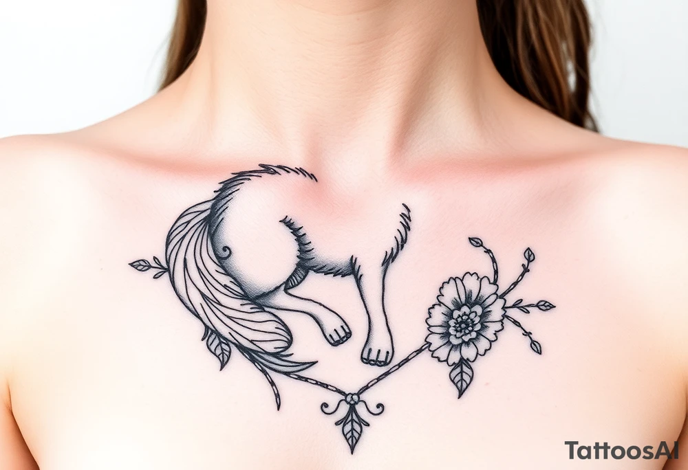 Big bad wolf nursery ryhme tattoo idea