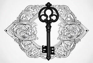 Key, gothique tattoo idea