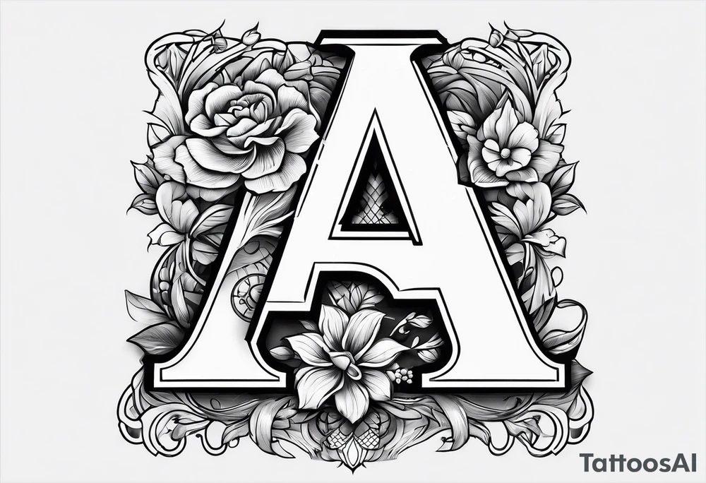 five letter a's tattoo idea